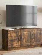 vidaXL ТВ шкаф Опушен дъб 99 x 345 x 47 см Инженерна дървесина