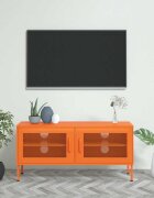 vidaXL ТВ шкаф оранжев 105x35x50 см стомана