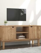 vidaXL ТВ шкаф OTTA 1135x43x57 см борово дърво масив