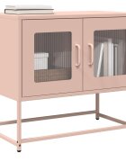 vidaXL ТВ шкаф Pink 68x39x605 cm Студено валцувана стомана