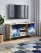 vidaXL ТВ шкаф RAALTE 102 x 33 x 50 см Сонома Инженерна дървесина