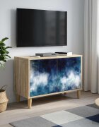 vidaXL ТВ шкаф RAALTE 69 x 33 x 50 см Сонома Инженерна дървесина