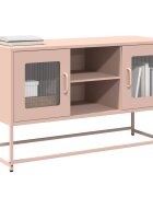 vidaXL ТВ шкаф розов 1005x39x605 см стомана