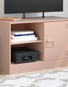vidaXL ТВ шкаф розов 67x39x44 см стомана