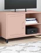 vidaXL ТВ шкаф розов 68x39x435 см стомана