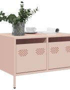 vidaXL ТВ шкаф розов 68x50x435 см студеновалцувана стомана