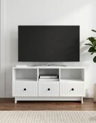vidaXL ТВ шкаф с чекмедже Бяло 102 x 345 x 50 см Инженерна дървесина