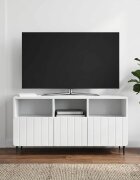 vidaXL ТВ шкаф с чекмедже Бяло 102 x 345 x 50 см Инженерна дървесина
