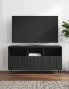 vidaXL ТВ шкаф с чекмедже Черно 102 x 345 x 50 см Инженерна дървесина