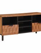vidaXL ТВ шкаф с чекмедже Финал на кафяво акацие 100 x 33 x 46 см