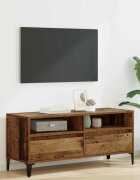 vidaXL ТВ шкаф с чекмедже Старо дърво 100 x 345 x 445 см