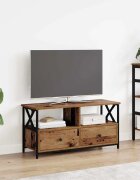 vidaXL ТВ шкаф с чекмедже Старо дърво 90 x 33 x 45 см