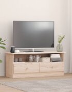 vidaXL ТВ шкаф с чекмеджета ALTA 100x35x41 см бор масив