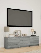 vidaXL TV шкаф с LED 140x34x40 см Сиво Сонома