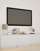 vidaXL TV шкаф с LED 165 x 34 x 40 см Бял Инженерен дървен материал