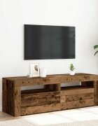 vidaXL ТВ шкаф с LED осветление 120x35x40 см инженерно дърво