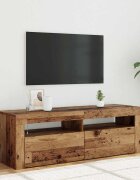 vidaXL ТВ шкаф с LED осветление 120x35x40 см инженерно дърво