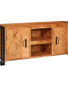 vidaXL ТВ шкаф с рафт Кафяво 120 x 33 x 50 см Акациево дърво масив