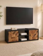 vidaXL ТВ шкаф с рафт със съхранение с врата 105 x 30 x 35 см