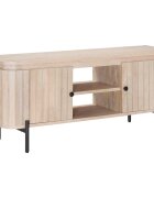 vidaXL ТВ шкаф с рафт със съхранение с врата 105 x 30 x 45 cm