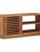 vidaXL ТВ шкаф със съхранение с врата Естествен 90 x 30 x 40 cm