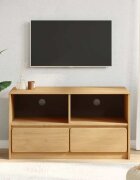 vidaXL ТВ шкаф SAUDA дъб 99x43x55 см бор масив