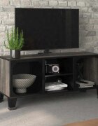 vidaXL ТВ Шкаф сив 105x36x47 см метал и МДФ