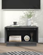 vidaXL ТВ шкаф сив 60x35x35 см бор масив