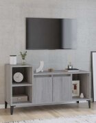vidaXL ТВ шкаф сив сонома 100x35x55 см инженерно дърво