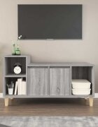vidaXL ТВ шкаф сив сонома 100x35x55 см инженерно дърво