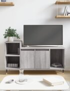 vidaXL ТВ шкаф сив сонома 100x35x55 см инженерно дърво