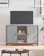 vidaXL ТВ шкаф сив сонома 100x35x65 см инженерно дърво