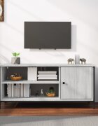 vidaXL ТВ шкаф сив сонома 100x40x45 см инженерно дърво