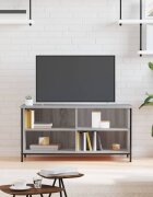 vidaXL ТВ шкаф сив сонома 100x40x50 см инженерно дърво