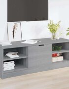 vidaXL ТВ шкаф сив сонома 102x355x365 см инженерно дърво