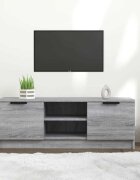 vidaXL ТВ шкаф сив сонома 102x35x365 см инженерно дърво