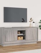 vidaXL ТВ шкаф сив сонома 102x35x45 см инженерно дърво