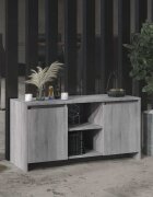 vidaXL ТВ шкаф сив сонома 102x375x525 см инженерно дърво