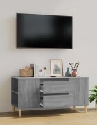 vidaXL ТВ шкаф сив сонома 102x445x50 см инженерно дърво