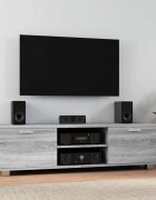 vidaXL ТВ шкаф сив сонома 140x405x35 см инженерно дърво