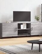 vidaXL ТВ шкаф сив сонома 150x30x50 см инженерно дърво