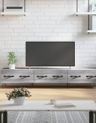 vidaXL ТВ шкаф сив сонома 150x36x30 см инженерно дърво