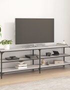 vidaXL ТВ шкаф сив сонома 160x30x50 см инженерно дърво
