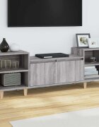 vidaXL ТВ шкаф сив сонома 160x35x55 см инженерно дърво