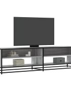 vidaXL ТВ шкаф сив сонома 1805x40x46 см инженерно дърво