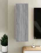 vidaXL ТВ шкаф сив сонома 305x30x90 см инженерно дърво