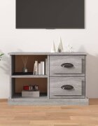 vidaXL ТВ шкаф сив сонома 73x355x475 см инженерно дърво