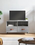 vidaXL ТВ шкаф сив сонома 80x36x50 см инженерно дърво