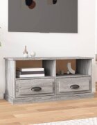 vidaXL ТВ шкаф сив сонома 93x355x45 см инженерно дърво