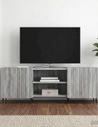 vidaXL ТВ шкаф Сива сонома 150 x 31 x 52 см Инженерна дървесина